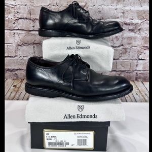 ALLEN EDMONDS LAX DERBY OXFORDS DRESS SHOES 8 BLACK MENS